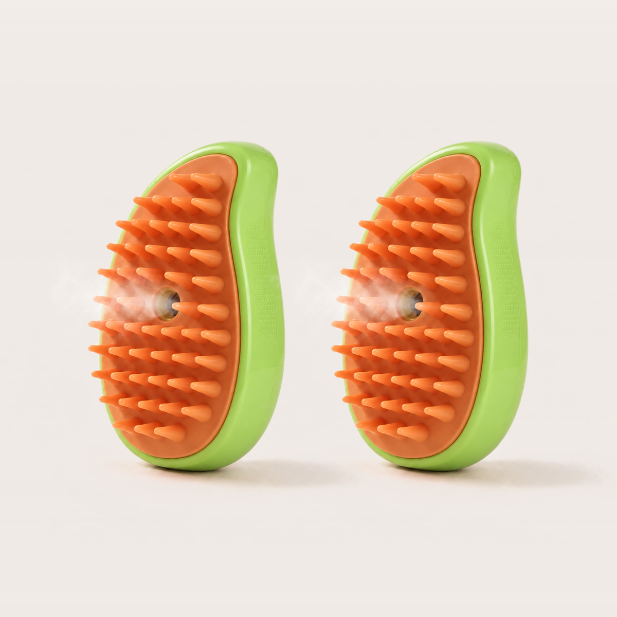 Lot de 2 brosses vapeur vertes