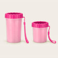 Nettoyeur de pattes pour chien rose, en grande et petite taille